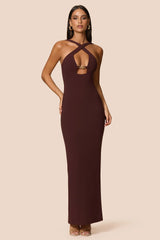Nookie Charm 2-Way Gown - Cocoa