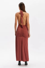 Ines Halter Maxi Dress - Rust