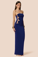 Nookie Portia Bandeau Maxi Dress - Midnight