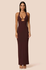 Nookie Charm 2-Way Gown - Cocoa