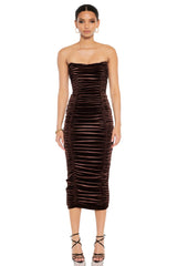 Nookie Verve Midi Dress - Truffle