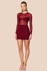 Nookie Noemie Mini Dress - Wine