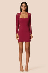 Nookie Amore Mini Dress - Ruby