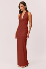Anita Maxi Dress - Rust