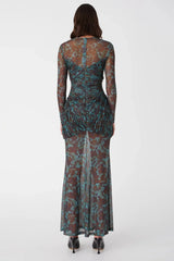 Misha Talitha Maxi Dress - Vintage Chintz Print Jade