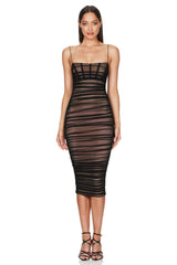 Nookie Eden Midi Dress - Black
