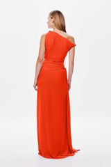 Sisal Mesh Maxi Dress - Chilli