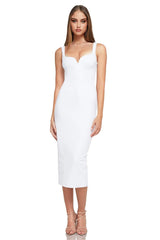 Nookie Romance Midi Dress - White