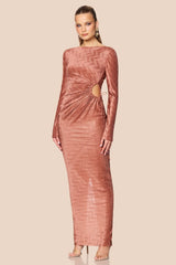 Nookie Mirage LS Gown - Mocha