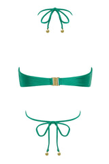Nookie Pool Party Bandeau Bra - Emerald