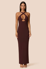 Nookie Charm 2-Way Gown - Cocoa