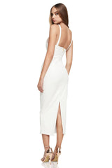 Nookie Drama Midi Dress - White
