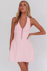 Elisabeth Mini Dress - Pink