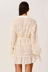 Lareina Mini Dress - Shell