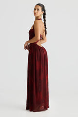 Flora Dress - Marble Print
