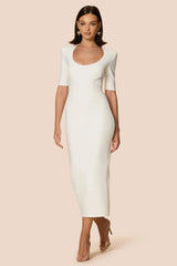 Nookie Blair Midi Dress - White