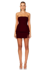 Nookie Caroline Mini Skirt - Wine