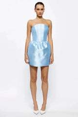 Luetta Mini Dress - Cornflower Blue