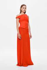 Sisal Mesh Maxi Dress - Chilli
