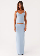 Anastasia Knit Top - Blue