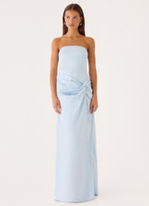Conni Strapless Maxi Dress - Blue