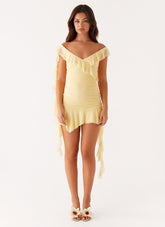Shona Mini Dress - Yellow