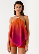 Twin Flame Top - Orange