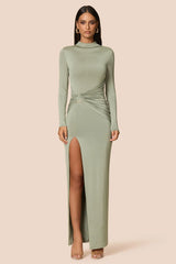 Nookie Kaia Long Sleeve Maxi Dress - Sage
