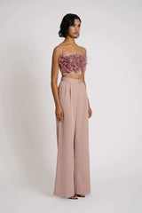 Reyna Pants - Blush Pinstripe