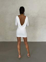 Kyla Reversible Mini Dress - White