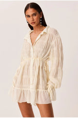 Lareina Mini Dress - Shell