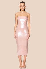 Nookie Siren Midi Dress - Pink