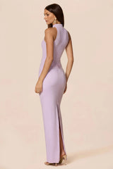 Nookie Petra High-Neck Maxi Dress - Lilac
