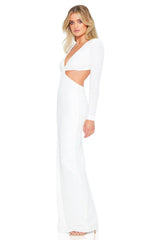 Nookie Sequin Jewel Gown - White