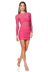 Nookie Eclipse Mini Dress - Fuchsia