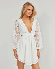 Tabetha Dress - White