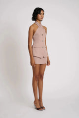 Theo Top - Blush Pinstripe