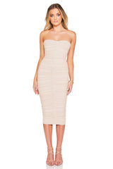 Nookie Zen Midi Dress - Nude