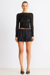 Freja Bubble Skirt - Black