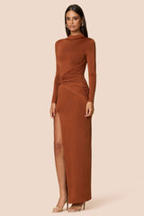 Nookie Kaia Long Sleeve Maxi Dress - Clay