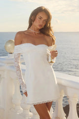 Leona Mini Dress - White