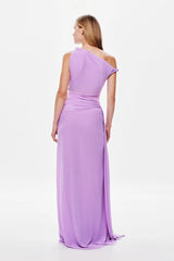 Sisal Mesh Maxi Dress - Lilac