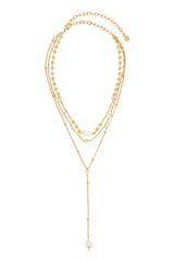 Forever Falling Pearl Lariat