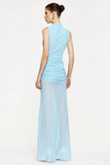 Roza Maxi Dress - Pale Blue