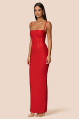 Nookie Allegra Maxi Dress - Cherry