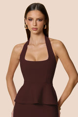 Nookie Kayla Halter Top - Cocoa