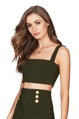 Nookie Milano Crop - Olive