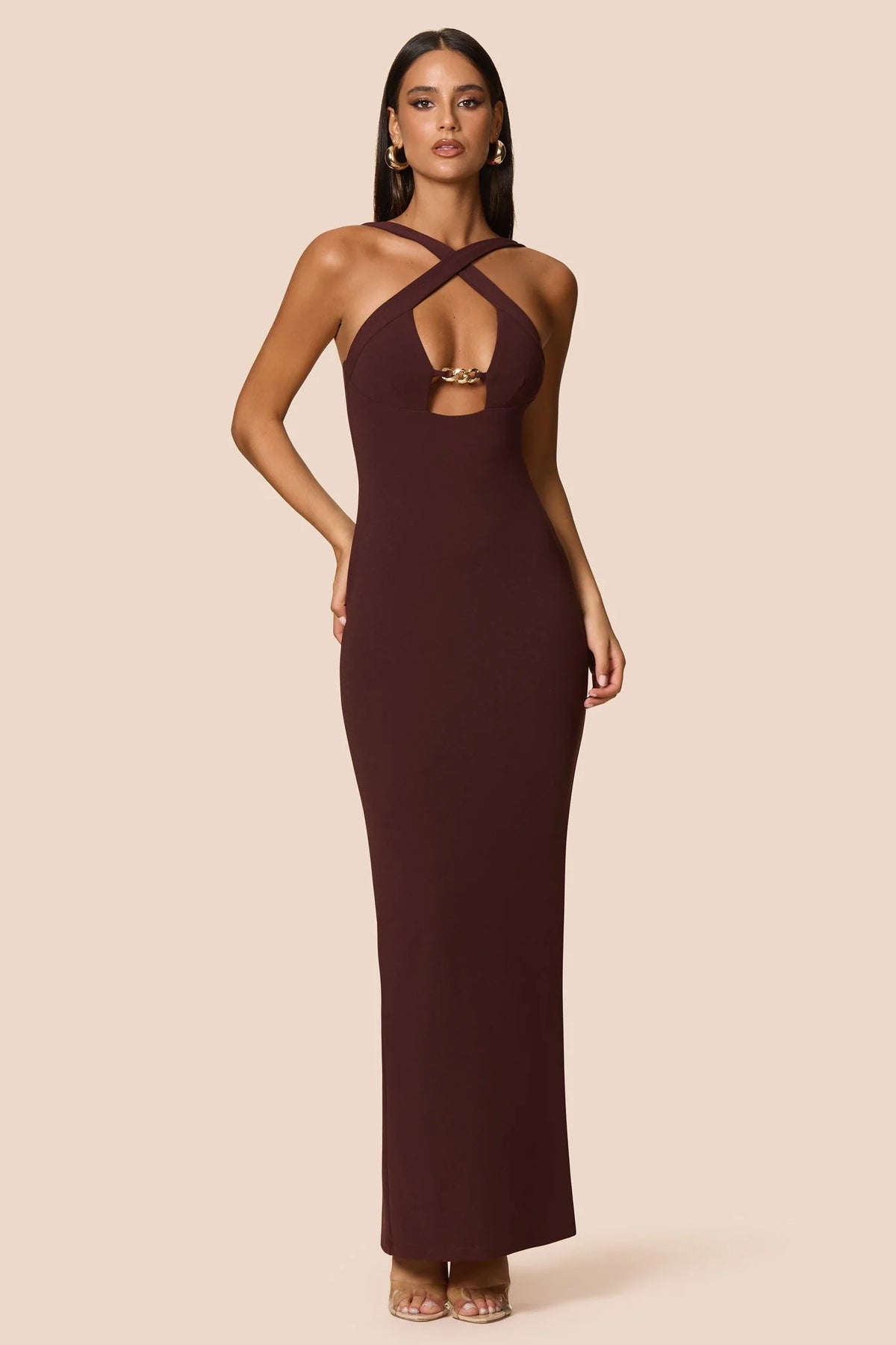 Nookie Charm 2-Way Gown -  Cocoa