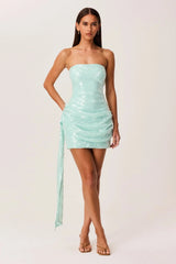 Zephyra Mini Dress - Aqua