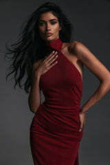 Nookie Crush Halter Gown - Red